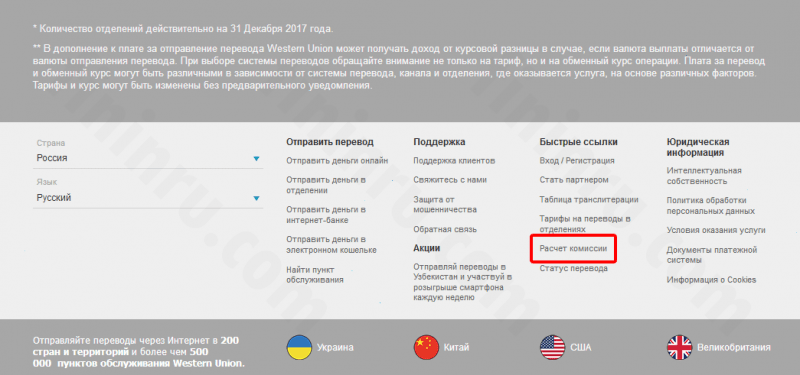 Как осуществляются через Вестерн Юнион денежные переводы &ndash; онлайн и другими способами?﻿